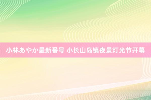 小林あやか最新番号 小长山岛镇夜景灯光节开幕