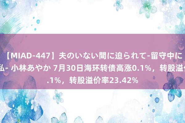 【MIAD-447】夫のいない間に迫られて-留守中に寝取られた私- 小林あやか 7月30日海环转债高涨0.1%，转股溢价率23.42%