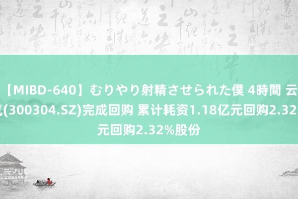 【MIBD-640】むりやり射精させられた僕 4時間 云意电气(300304.SZ)完成回购 累计耗资1.18亿元回购2.32%股份