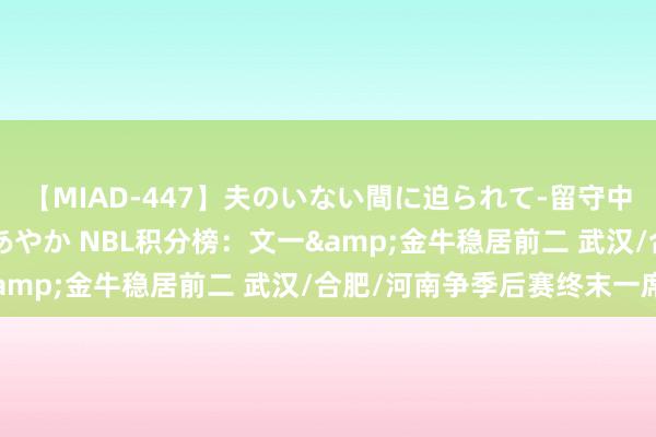 【MIAD-447】夫のいない間に迫られて-留守中に寝取られた私- 小林あやか NBL积分榜：文一&金牛稳居前二 武汉/合肥/河南争季后赛终末一席