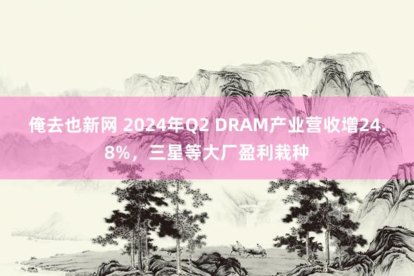 俺去也新网 2024年Q2 DRAM产业营收增24.8%，三星等大厂盈利栽种