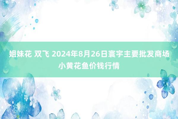 姐妹花 双飞 2024年8月26日寰宇主要批发商场小黄花鱼价钱行情