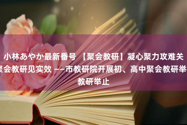 小林あやか最新番号 【聚会教研】凝心聚力攻难关 聚会教研见实效 ——市教研院开展初、高中聚会教研举止