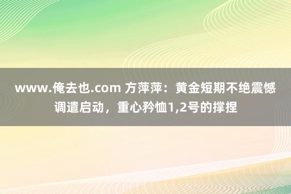 www.俺去也.com 方萍萍：黄金短期不绝震憾调遣启动，重心矜恤1，2号的撑捏